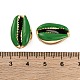 Бусины из ракушек каури с гальваническим покрытием SSHEL-M023-05D-3