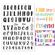 Ph pandahall alfabetos letras números sellos claros DIY-WH0167-57-0205-1