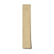 紙のアクセサリーディスプレイカード  ネックレスの収納に  長方形  淡い茶色  19x3.5x0.03~0.05cm  穴：13x6mmと12.5x3mm CDIS-M006-06A-1