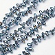Chapelets de perles en verre électroplaqué EGLA-L009-FR01-1