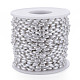 304 catena di perline imitazione perla in acciaio inossidabile e plastica abs CHS-S008-014B-P-2