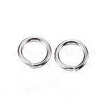 304 anelli di salto in acciaio inox, anelli di salto aperti, colore acciaio inossidabile, 8x1.3mm, diametro interno: 5.4mm