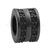 Латунные микро проложить Цирконий Европейский бисером KK-T030-LA835-4X3