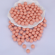 Круглые силиконовые фокусные бусины SI-JX0046A-84