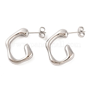 Серьги-гвоздики из нержавеющей стали 304 EJEW-G395-25P