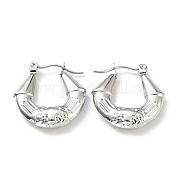 Серьги-кольца из нержавеющей стали 304 EJEW-G293-09P