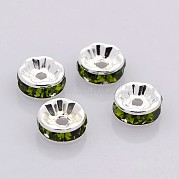 Латунь марки А горный хрусталь Spacer бисер RB-A014-Z6mm-09S