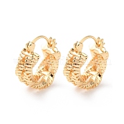 Латунные серьги обруча EJEW-S241-25G