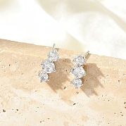 Серьги-гвоздики из циркония EJEW-R016-26P-14