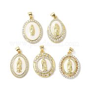 Латунные микро проложить кубического циркония подвески KK-L239-054G