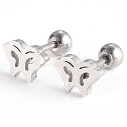 Серьги-штанги для хрящей из нержавеющей стали 201 EJEW-R147-16