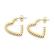Серьга-гвоздик из нержавеющей стали 304 EJEW-C067-14G