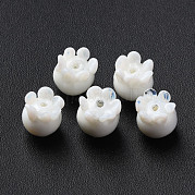 Ручной работы ухабистым Шарики Lampwork LAMP-T017-16B