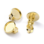 Латунные серьги с клипсами KK-O131-04G-B