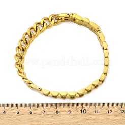 304 Edelstahl Cuban Link & Panther Kette Armbänder für Frauen Männer&nbsp;BJEW-R018-11G