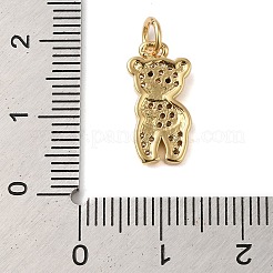 Pendenti in ottone con placcatura a cremagliera e zirconi trasparenti&nbsp;KK-S372-16G