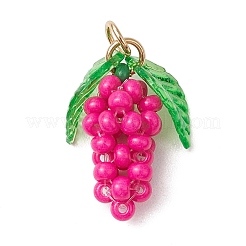 Pendentifs en perles de verre en forme de raisin&nbsp;PALLOY-MZ00467