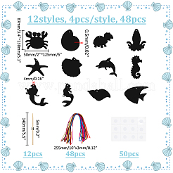 Lavoretti da grattare con animali marini per bambini&nbsp;DIY-WH0671-181