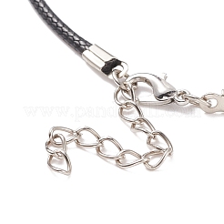 Colliers pendentif arbre de vie tressé en éclats de pierres précieuses mélangées naturelles&nbsp;NJEW-JN03886-02