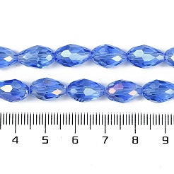 Transparentes perles de verre de galvanoplastie brins&nbsp;EGLA-N013-T4mm-B10