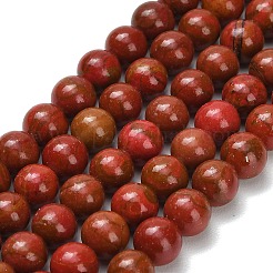 Synthetische rote Jaspisperlenstränge&nbsp;G-F826-B02-8mm