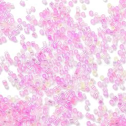 Cuentas de semillas de vidrio de colores transparentes&nbsp;SEED-H003-01L