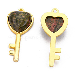 Pendentifs d'unakite naturelle&nbsp;G-N326-158-07