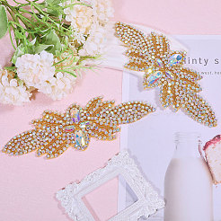 Blume Glas Hotfix Strass&nbsp;FIND-WH0148-265A-01