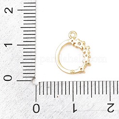 Pendentifs en laiton zircon cubique transparent&nbsp;KK-D225-14G-02