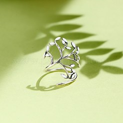 Elegante rhodinierte 925 Sterling Silber Fingerringe&nbsp;JR390B