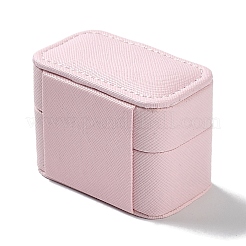 Cajas rectangulares de cuero sintético para guardar anillos y joyas&nbsp;CON-K002-06B