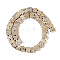 Brins de perles de jaspe photo blanc naturel&nbsp;G-K362-C01-01