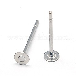 Anlaufgeschützte Ohrstecker-Beschläge aus Edelstahl 304&nbsp;X-STAS-E025-8