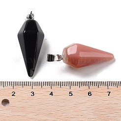 Natürliche & synthetische Edelsteinmischspitzanhänger&nbsp;G-P520-06P