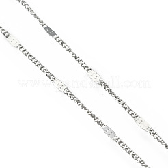 Collares de cadena de eslabones de acero inoxidable 304 que no se deslustran&nbsp;LS-NJEW-F248-16A-P