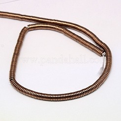 Electroplate non magnetici ematite sintetico fili di perline&nbsp;X-G-J164A-3mm-01