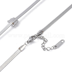 Colliers à chaîne serpent en acier inoxydable 304 anti-ternissement&nbsp;NJEW-G081-13P