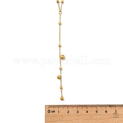 304 Edelstahl runde Kugelgliederkette Y-Halsketten für Frauen&nbsp;LS-NJEW-A059-03G