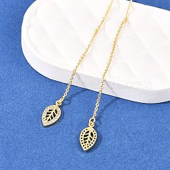 Filo per orecchini in ottone con micro pavé di zirconi cubici trasparenti&nbsp;EJEW-H182-06G
