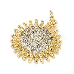 Messing micro pave klare zirkonia anhänger&nbsp;KK-A293-21G
