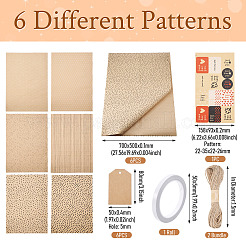 Ensembles de papier d'emballage cadeau à motif coeur&nbsp;DIY-TAC0020-48
