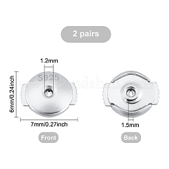 2 paio di orecchini a bottone in argento sterling&nbsp;STER-CN0001-15