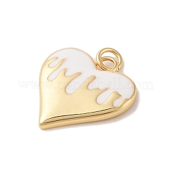 Pendentifs en laiton émaillé de placage de crémaillère&nbsp;KK-Z047-01B-RS