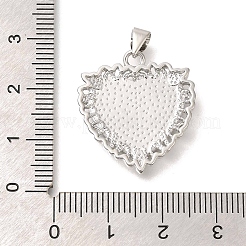 Pendentifs de placage en laiton&nbsp;KK-I722-09P-I
