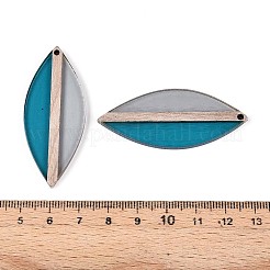 Colgantes de resina y madera transparentes&nbsp;RESI-T057-63A