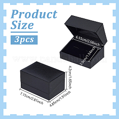 Geschenkboxen für Manschettenknöpfe aus Kunststoff&nbsp;CON-WH0089-291