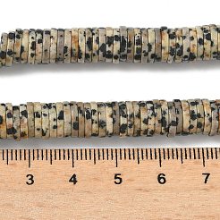 Natur Dalmatiner Jaspis Perlen Stränge&nbsp;G-G329-B05-8x1mm
