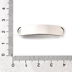 201 ciondoli di collegamento rettangolari curvi in acciaio inossidabile&nbsp;STAS-R166-07P