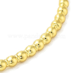 Latón micro allanar brazaletes de puño de óxido de circonio cúbico&nbsp;BJEW-E095-06G