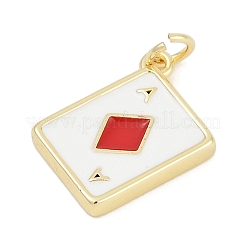 Breloques d'émail en laiton&nbsp;LS-KK-G522-44G-01